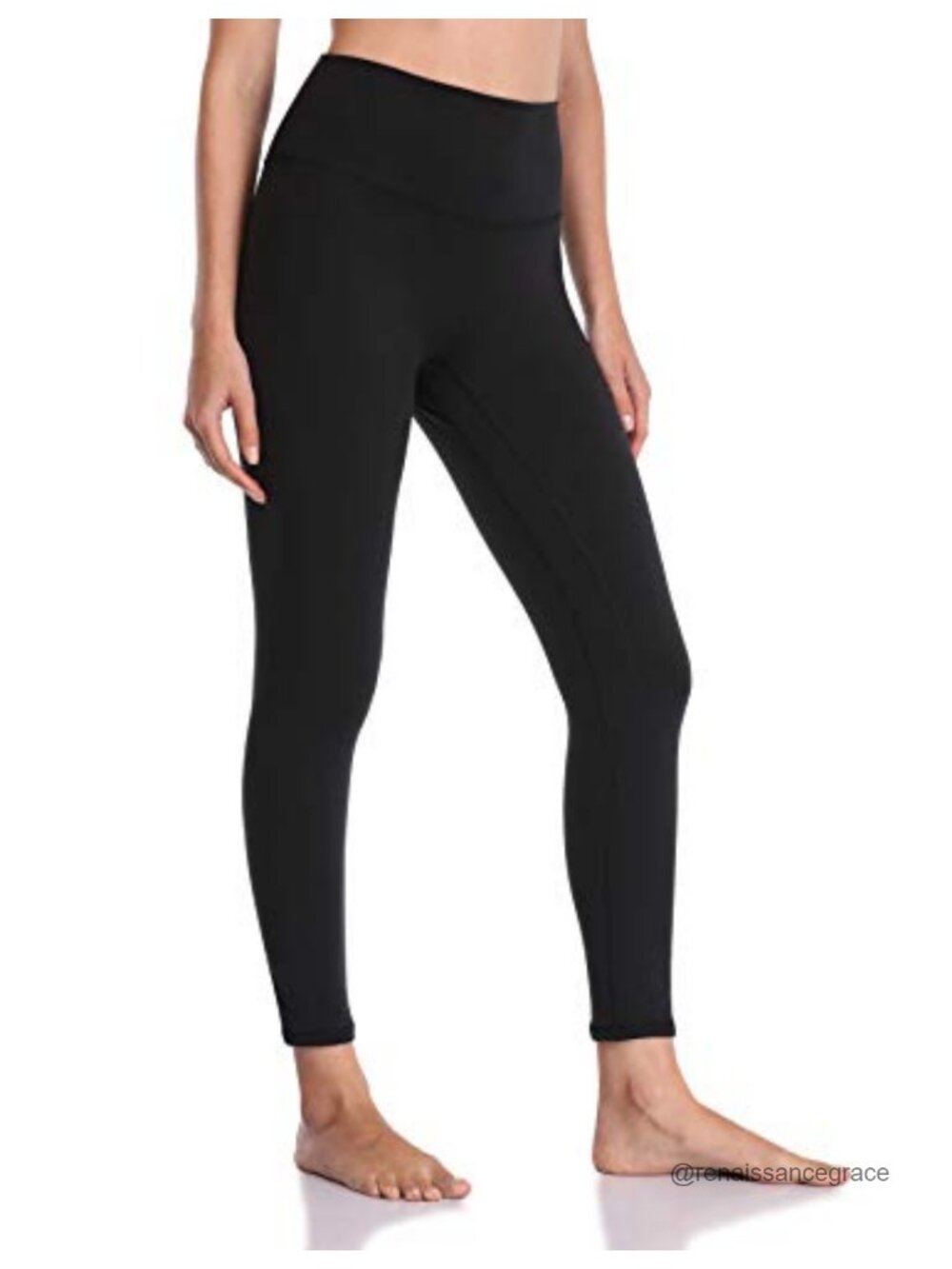 High Waisted Yoga Leggings 25" Inseam 7/8 Ankle Athletic Workout